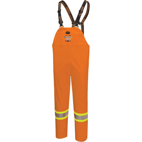 5882 FR/Arc-Rated Waterproof Safety Bib Pants, X-Small, High Visibility Orange Meunier Outillage Industriel