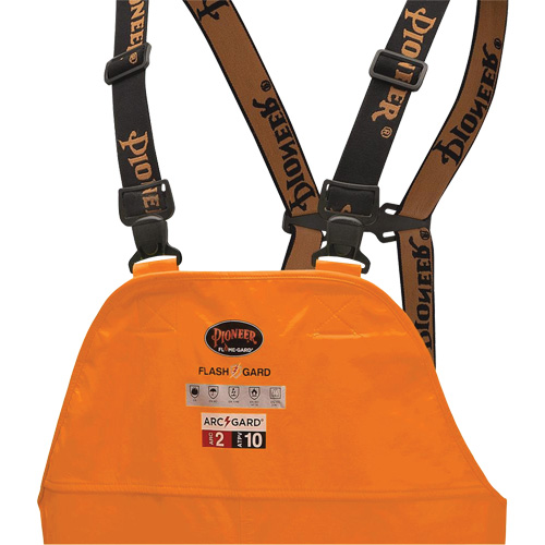 5882 FR/Arc-Rated Waterproof Safety Bib Pants, X-Small, High Visibility Orange Meunier Outillage Industriel