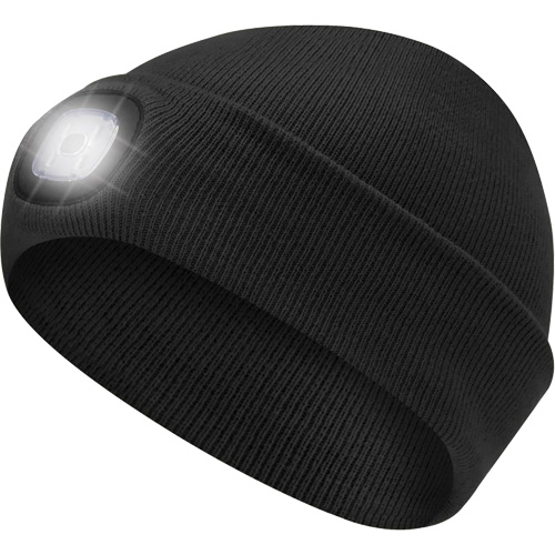 5678 Knit Toque with LED Headlight, Fleece Lining, One Size, Black Meunier Outillage Industriel