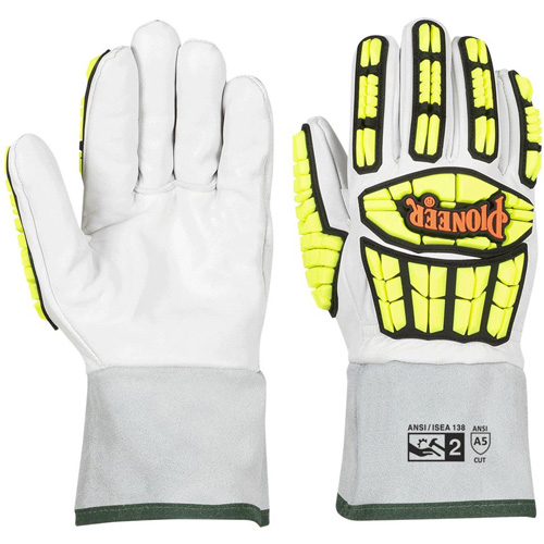 5385 Gants r&eacute;sistants aux coupures et aux chocs, Taille Petit, Calibre 13, Enveloppe en Ch&egrave;vre, ASTM ANSI niveau A5 Meunier Outillage Industriel