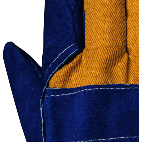 630 Gants d'appareilleur isol&eacute;s bleus, Taille unique, Paume en Cuir de vache refendu, Doublure en Boa Meunier Outillage Industriel