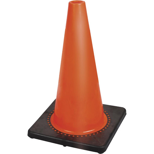 181P C&ocirc;ne de s&eacute;curit&eacute; flexible de premi&egrave;re qualit&eacute;, 18", Orange Meunier Outillage Industriel