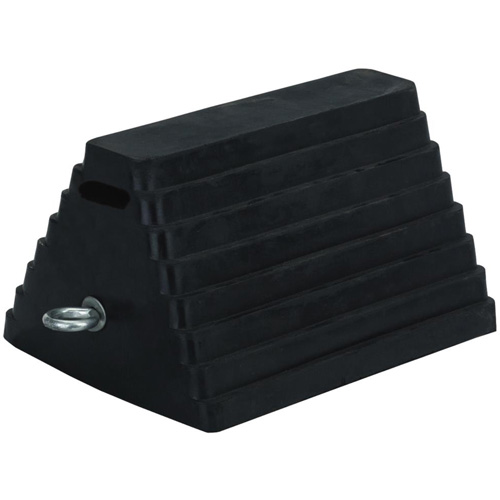 298 Cale de roue double face, 6" x 8", Noir Meunier Outillage Industriel
