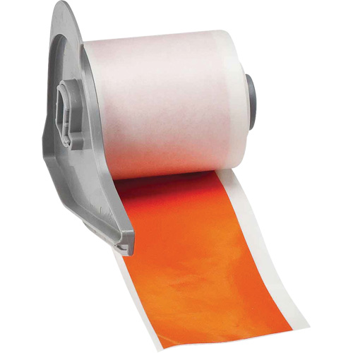 All-Weather Permanent Adhesive Label Tape, Vinyl, Orange, 2" Width Meunier Outillage Industriel