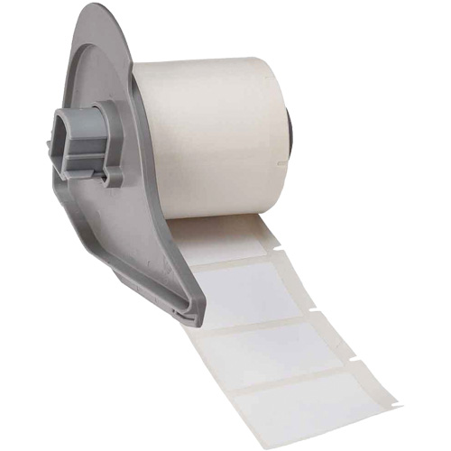 Harsh Environment Multi-Purpose Labels, Polyester, 1.5" L x 1" H, White Meunier Outillage Industriel