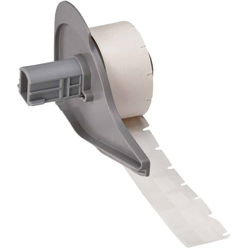 Self-Laminating Wrap-Around Wire & Cable Labels, Vinyl, 0.5" L x 0.75" H, White Meunier Outillage Industriel