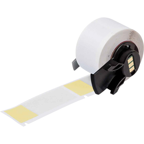 Self-Laminating Wrap-Around Wire & Cable Labels, Vinyl, 1" L x 2.5" H, White Meunier Outillage Industriel