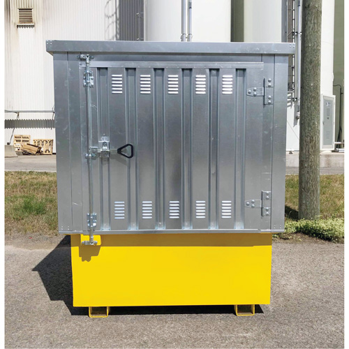 Couvercle rigide en acier Ultra-IBC, 71,1" lo x 83,1" la x 66,3" h, Capacit&eacute; de charge 5640 lb Meunier Outillage Industriel