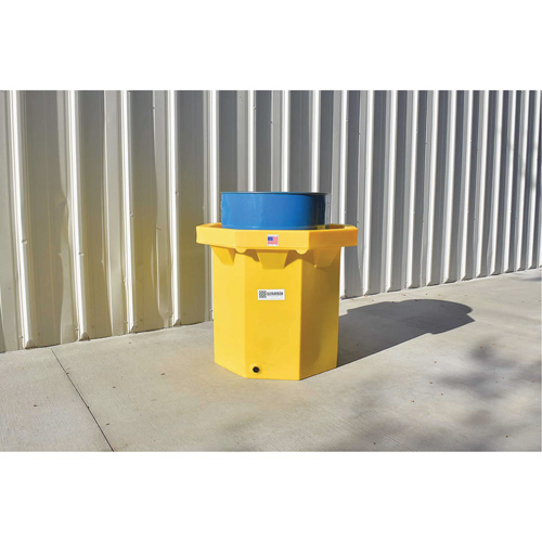 Ultra-Spill Collector &agrave; fond plat, 66 gal. US, Mobile Meunier Outillage Industriel
