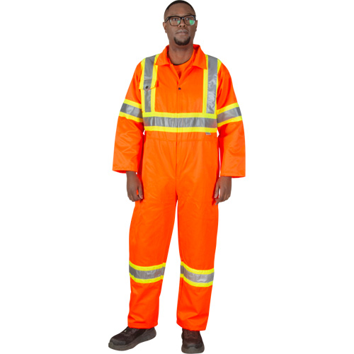Combinaison de s&eacute;curit&eacute; non doubl&eacute;e, T-Grand, Orange haute visibilit&eacute; Meunier Outillage Industriel