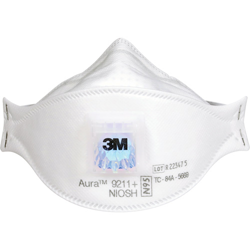 Respirateur &agrave; particules Aura 9211+, N95, Certifi&eacute; NIOSH Meunier Outillage Industriel