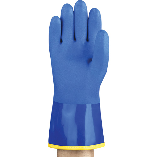 AlphaTec&reg; 23-202 PVC Gloves, Size 8, 11.8" L, Cotton, Fleece Inner Lining Meunier Outillage Industriel