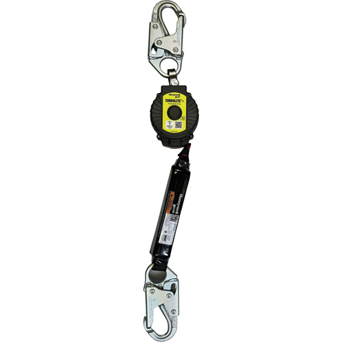 Limiteur de chute personnel TurboLite+ Miller, 6', Sangles, Stationnaire Meunier Outillage Industriel