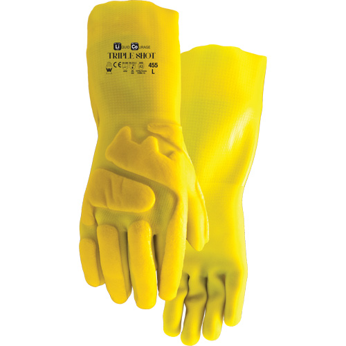 455 Triple Shot Cut-Resistant Gloves, Size Large, PVC, Nylon Inner Lining Meunier Outillage Industriel