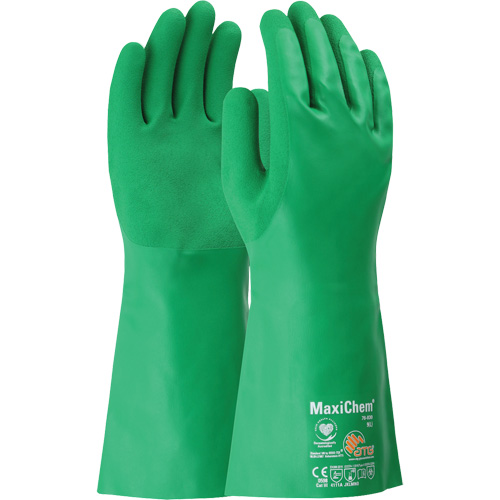 ATG MaxiChem&reg; Chemical-Resistant Gloves, Size Small, 14" L, Nitrile Meunier Outillage Industriel
