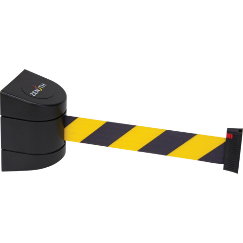 Magnetic Wall Mount Barrier with Magnetic Tape, Plastic, Magnetic Mount, 15', Black and Yellow Tape Meunier Outillage Industriel