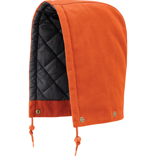 539 Capuchon pour parka, blouson aviateur ou combinaison de s&eacute;curit&eacute; matelass&eacute;e, Orange, Coton Meunier Outillage Industriel