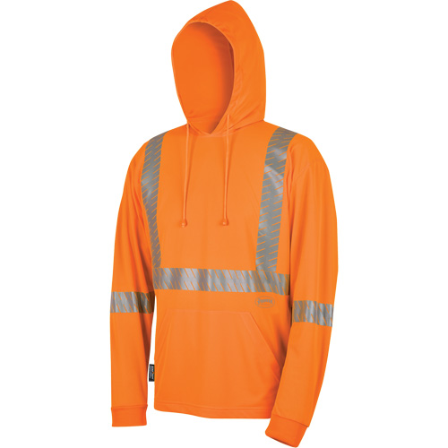 6964 Bird's-Eye Safety Hoodie, Small, High Visibility Orange Meunier Outillage Industriel