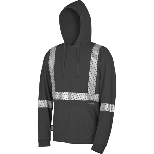 6966 Bird's-Eye Safety Hoodie, Small, Black Meunier Outillage Industriel