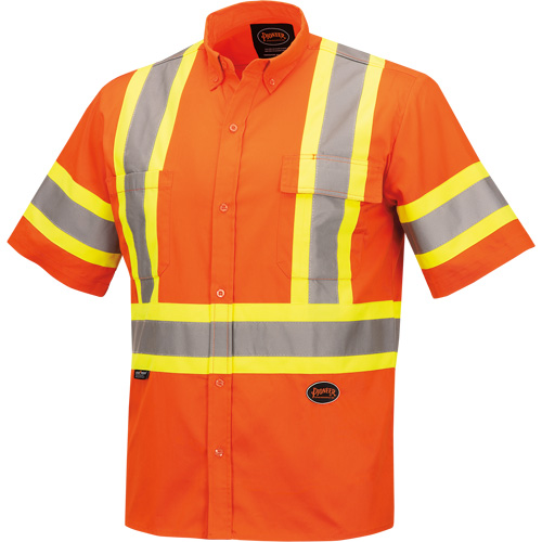 4442 Chandail &agrave; manches courtes de s&eacute;curit&eacute; ultra fraîche et ultra respirant, Coton, Petit, Orange haute visibilit&eacute; Meunier Outillage Industriel