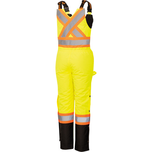 5041BBW Combinaison de s&eacute;curit&eacute; imperm&eacute;able haute visibilit&eacute; pour femmes, Polyester, T-petit, Noir/Jaune lime haute visibilit&eacute; Meunier Outillage Industriel