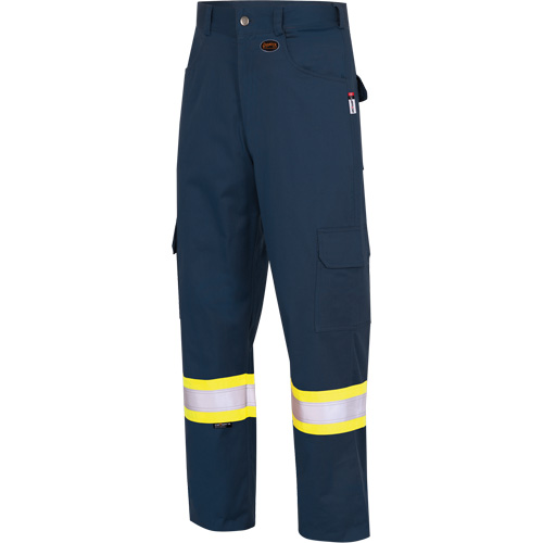 7764 Pantalons de s&eacute;curit&eacute; ignifuges et r&eacute;sistants aux arcs &eacute;lectriques &agrave; haute visibilit&eacute; 88/12 FR-Tech, 32, x 34, Bleu marin Meunier Outillage Industriel