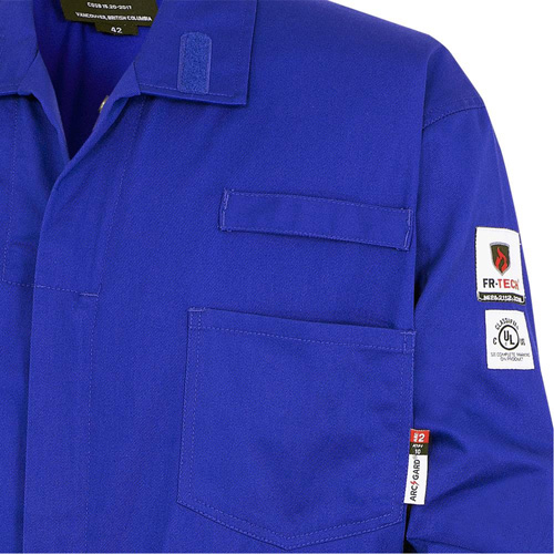 7779T Combinaisons ignifuges r&eacute;sistants aux arcs &eacute;lectriques 88/12 FR-Tech, Taille 40 (grand taille), Bleu royal, 10 cal/cm² Meunier Outillage Industriel