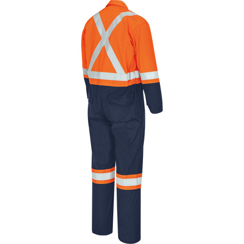 7702BBT FR-Tech&reg; 2-Tone Safety Coverall, Size 40 (Tall), Navy Blue/Orange, 10 cal/cm² Meunier Outillage Industriel