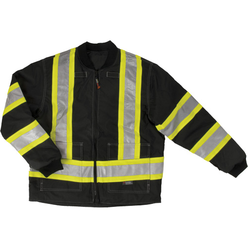 Ripstop 4-in-1 Safety Jacket, Polyester, Black, Small Meunier Outillage Industriel