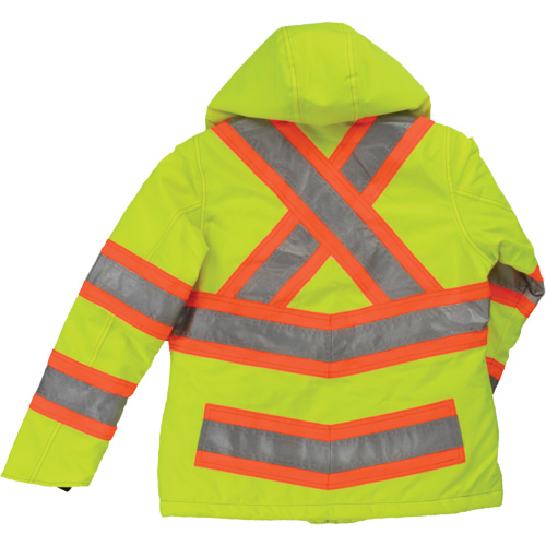 Womens Insulated Flex Safety Jacket, Polyester, High Visibility Lime-Yellow, X-Large Meunier Outillage Industriel