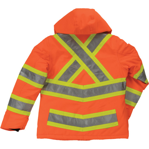 Womens Insulated Flex Safety Jacket, Polyester, High Visibility Orange, Small Meunier Outillage Industriel