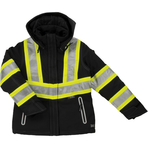 Womens Insulated Flex Safety Jacket, Polyester, Black, X-Small Meunier Outillage Industriel