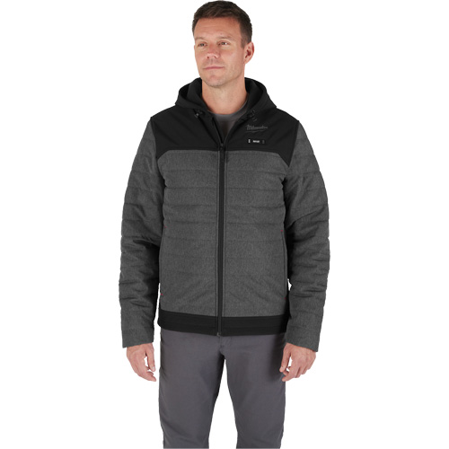 M12 Heated Quietshell Jacket with Battery, Men's, Small, Grey Meunier Outillage Industriel