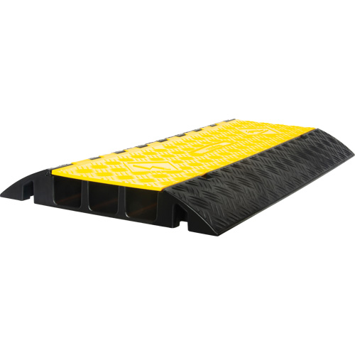 Protecteur de c&acirc;bles en polyur&eacute;thane, 3 canaux, 35,43" lo x 19,69" la x 3" h Meunier Outillage Industriel