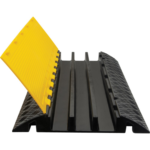 Protecteur de c&acirc;bles en polyur&eacute;thane, 3 canaux, 35,43" lo x 19,69" la x 3" h Meunier Outillage Industriel