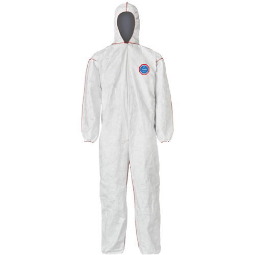 SFR Coveralls with Hood, Medium, White, Tyvek&reg; 400 Meunier Outillage Industriel