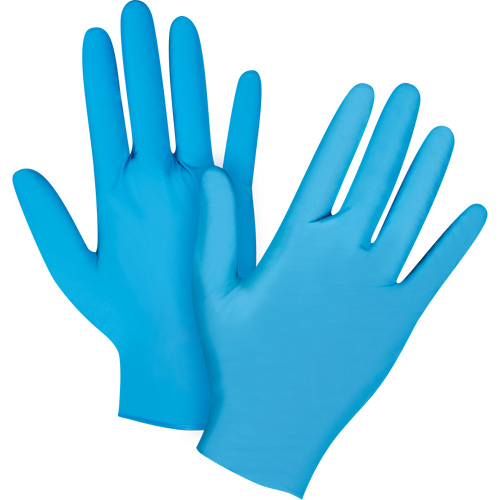 Vending Pack Disposable Gloves, Large, Nitrile, 4.5-mil, Powder-Free, Blue, Class 2 Meunier Outillage Industriel