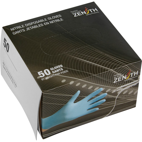 Vending Pack Disposable Gloves, Large, Nitrile, 4.5-mil, Powder-Free, Blue, Class 2 Meunier Outillage Industriel