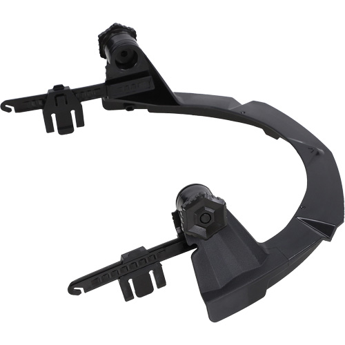 Support PBT V-Gard pour casques MSA &agrave; fente et bordure compl&egrave;te sans contr&ocirc;le des d&eacute;bris Meunier Outillage Industriel
