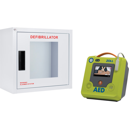 AED 3 AED & Wall Cabinet Kit, Semi-Automatic, English, Class 4 Meunier Outillage Industriel