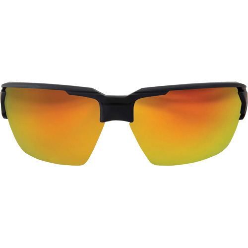 Pumori Safety Glasses, Red/Mirror Lens, Anti-Scratch, ANSI Z87+/MCEPS GL-PD 10-12/Meets/Exceeds CSA Z94.3 Meunier Outillage Industriel