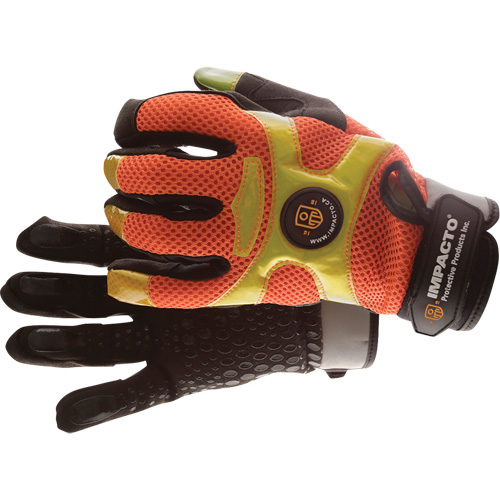 High-Visibility Anti-Vibration Air Gloves, Size Medium/8 Meunier Outillage Industriel