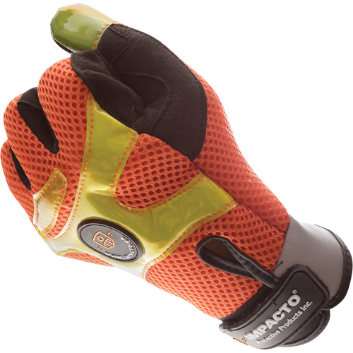 High-Visibility Anti-Vibration Air Gloves, Size Medium/8 Meunier Outillage Industriel