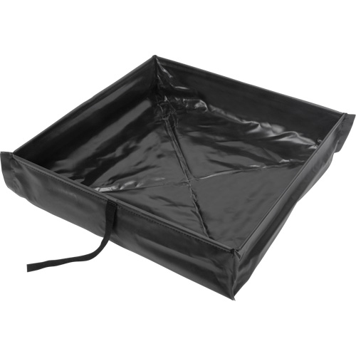 Berme de confinement des d&eacute;versements repliable &agrave; rouler, Capacit&eacute; 60 gal. US, 4' la x 4' lo x 6" h Meunier Outillage Industriel