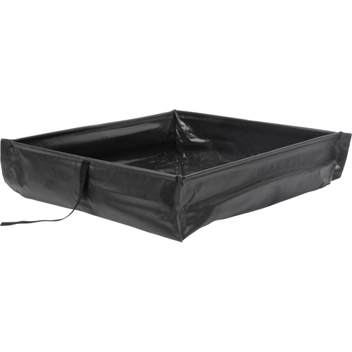 Berme de confinement des d&eacute;versements repliable &agrave; rouler, Capacit&eacute; 60 gal. US, 4' la x 4' lo x 6" h Meunier Outillage Industriel
