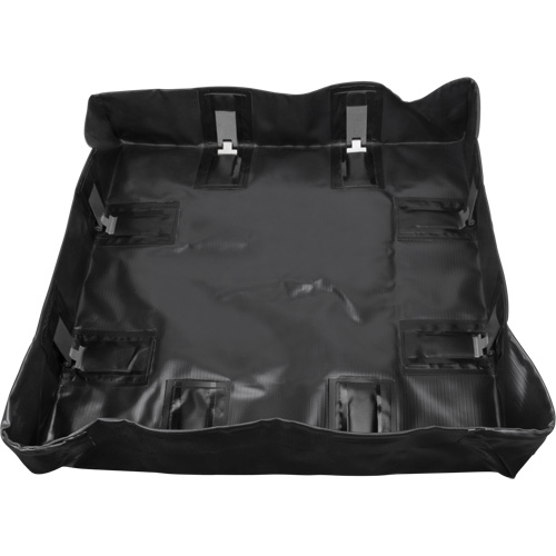 Collapsible Berm, 30 US gal. Capacity, 3' W x 3' L x 6" H, Snap-Up Bracket Meunier Outillage Industriel
