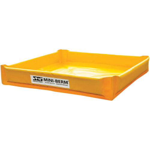 Yellow PVC Mini-Berm, 60 US gal. Capacity, 4' W x 4' L x 6" H Meunier Outillage Industriel