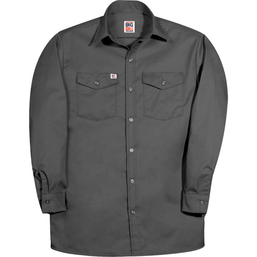 Premium Long-Sleeve Work Shirt, Men's, 2X-Large, Charcoal Meunier Outillage Industriel