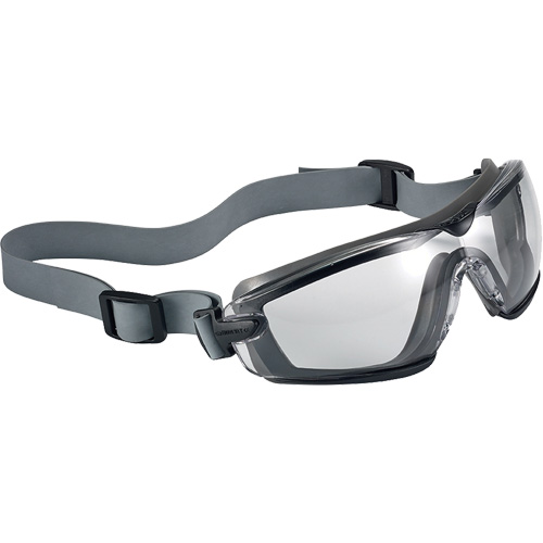 Cobra TPR Compact Safety Goggles, Clear Lens, Anti-Fog/Anti-Scratch, Closed Vent Meunier Outillage Industriel