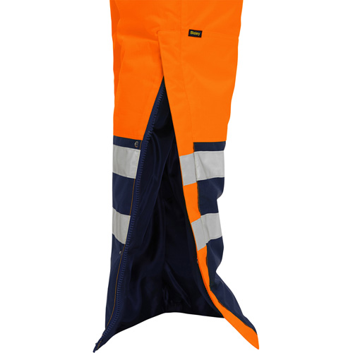 Bisley&reg; Extreme Cold Bib Overall, Polyester, Small, High Visibility Orange Meunier Outillage Industriel
